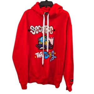 Bleecker & Mercer Secure The Bag Red Sweatshirt size Medium